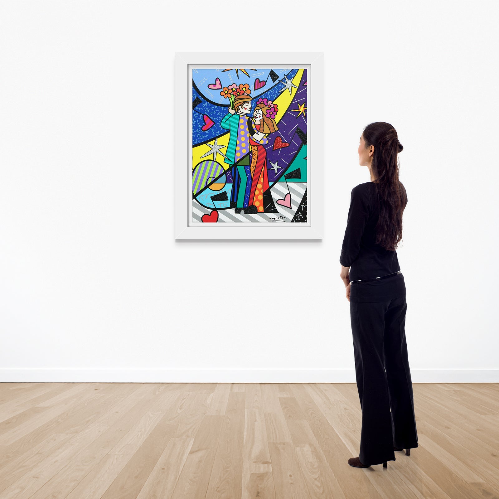 modern pop art first dance limited edition print  vibrant home decor