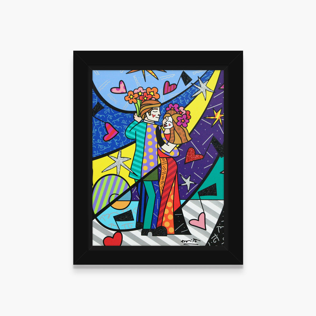 modern pop art first dance limited edition print  vibrant home decor
