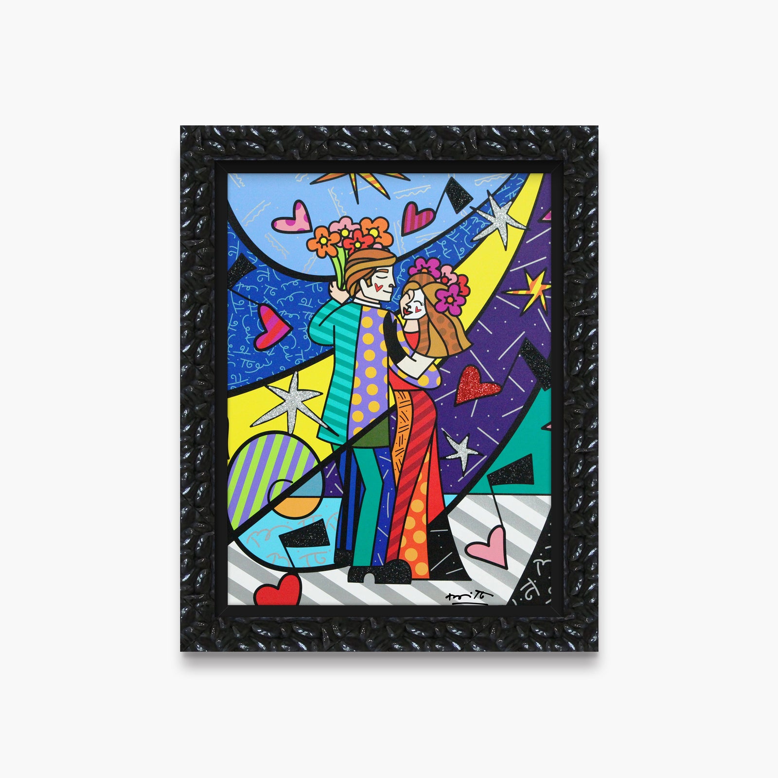 Romero Britto first dance limited edition print  contemporary pop art piece