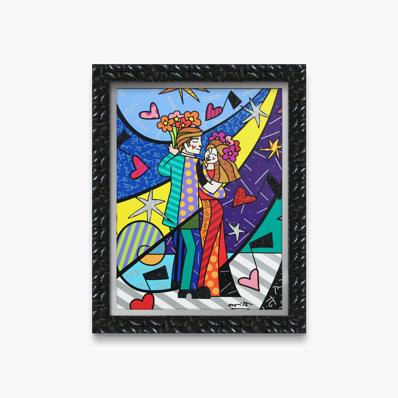 Romero Britto first dance limited edition print  colorful pop art design