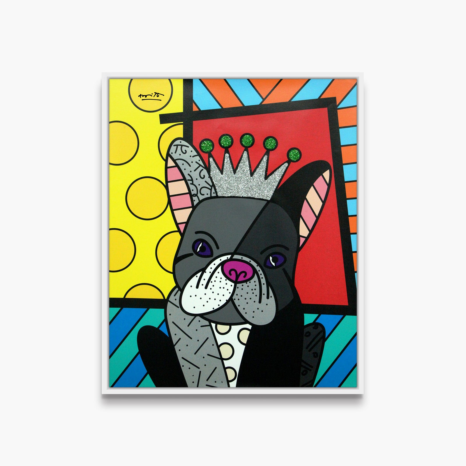 Romero Britto royalty limited edition print  contemporary pop art piece