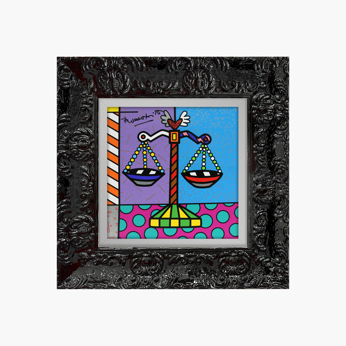 Romero Britto libra limited edition print  colorful pop art design