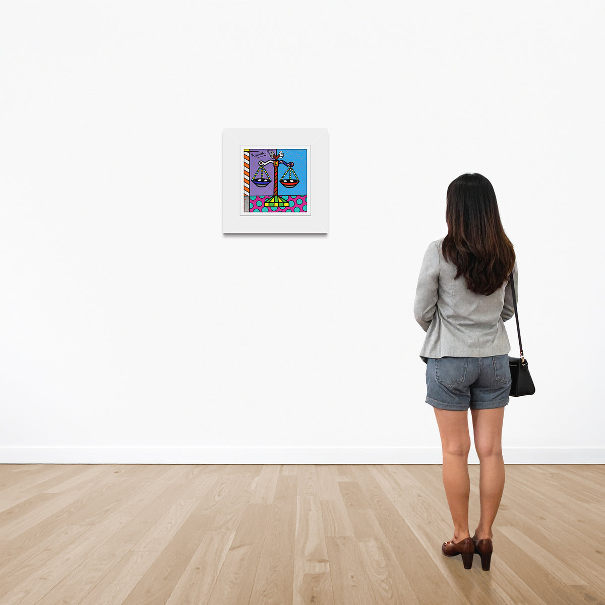modern pop art libra limited edition print  vibrant home decor