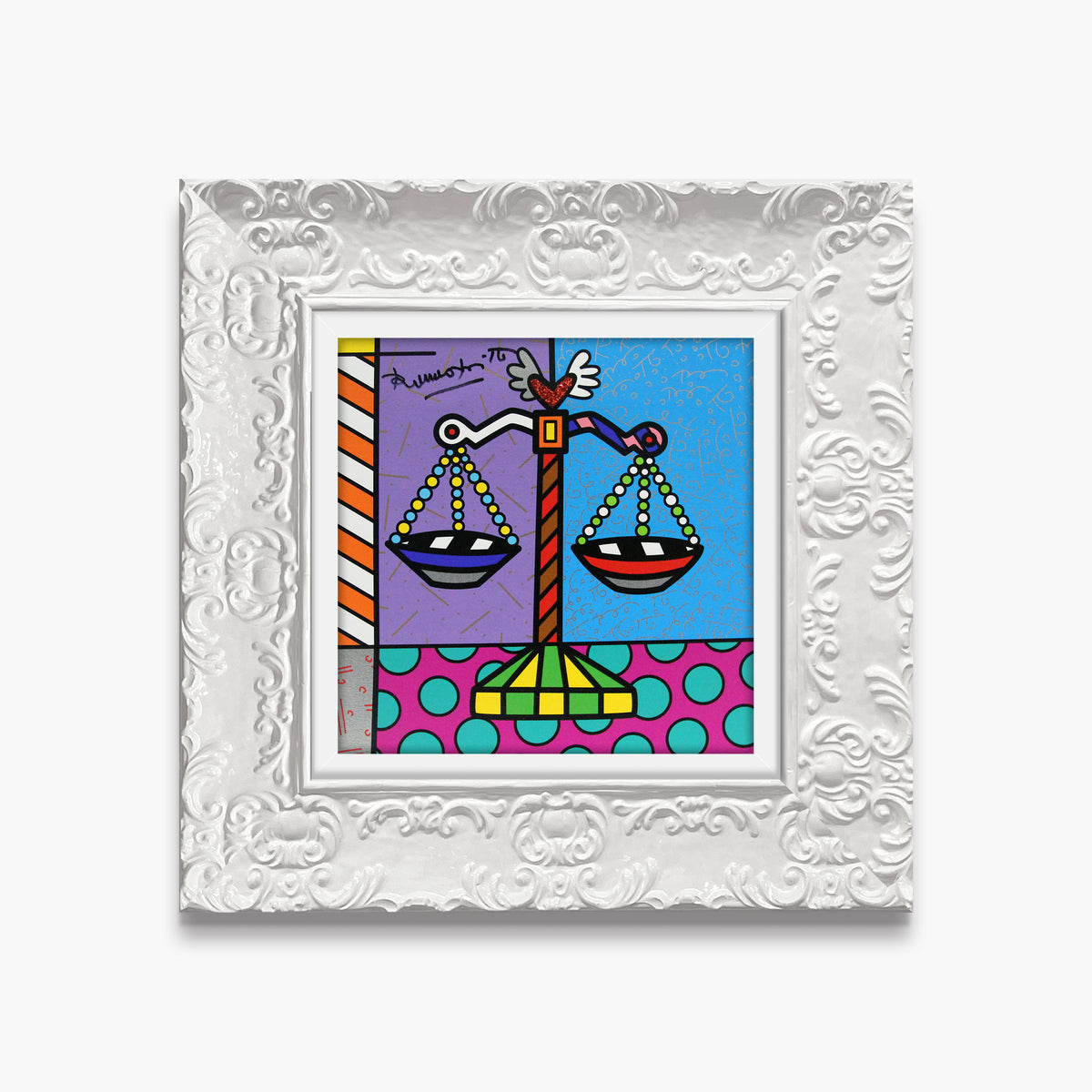 modern pop art libra limited edition print  vibrant home decor