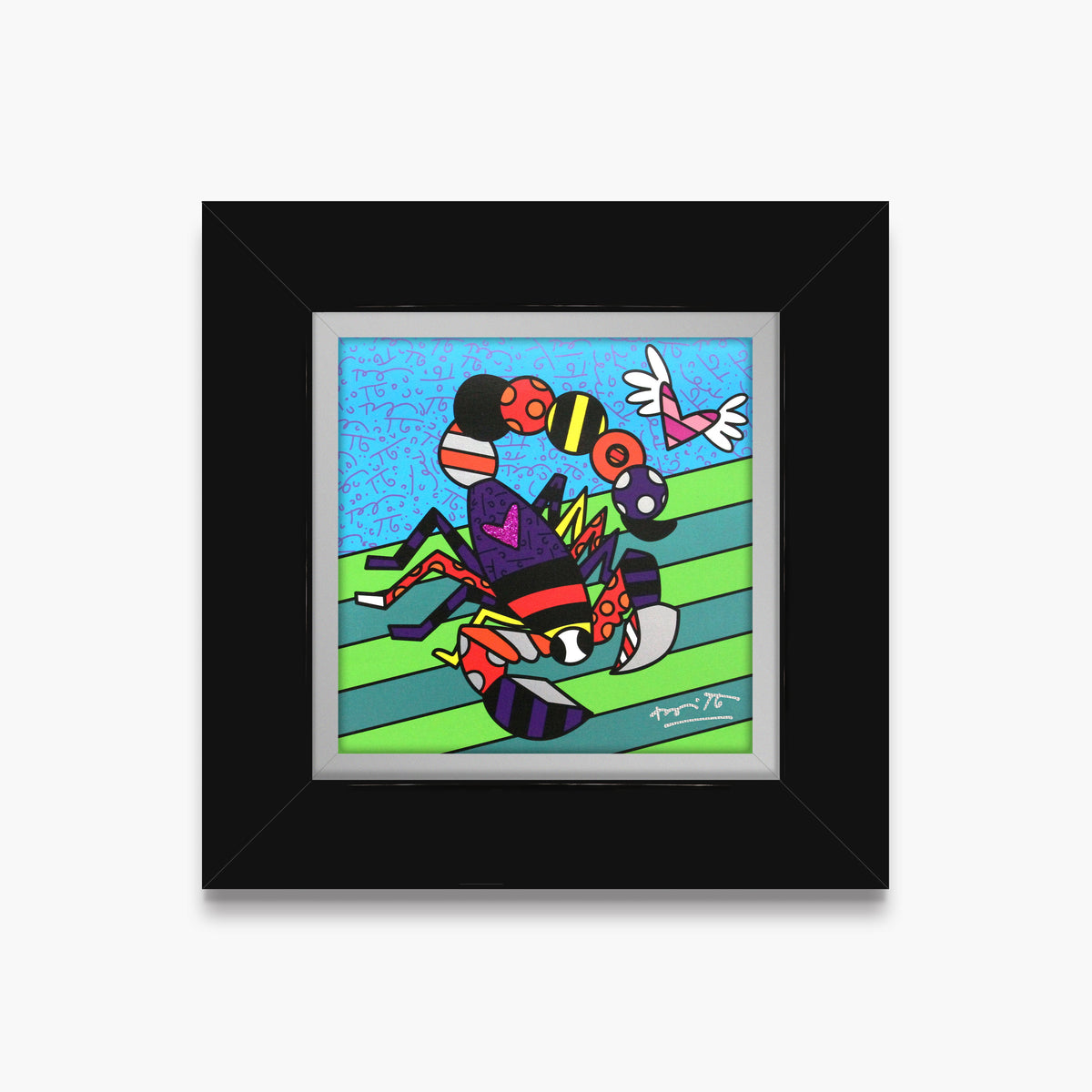 scorpio limited edition print  artistic colorful design collectible