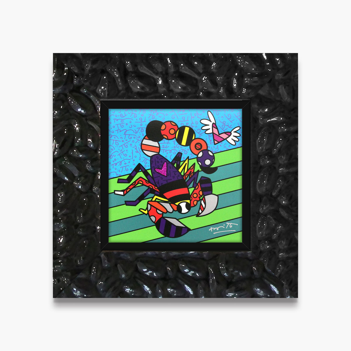 scorpio limited edition print  artistic colorful design collectible