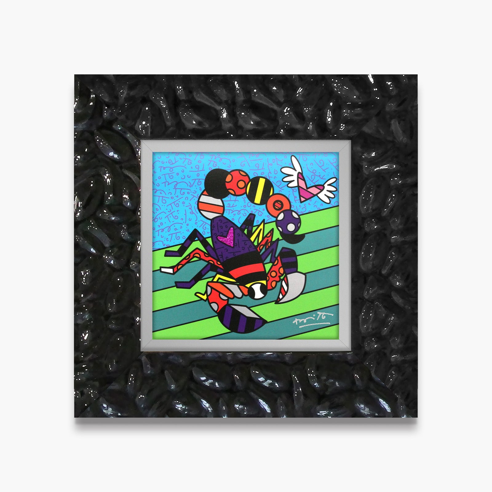 Romero Britto scorpio limited edition print  contemporary pop art piece