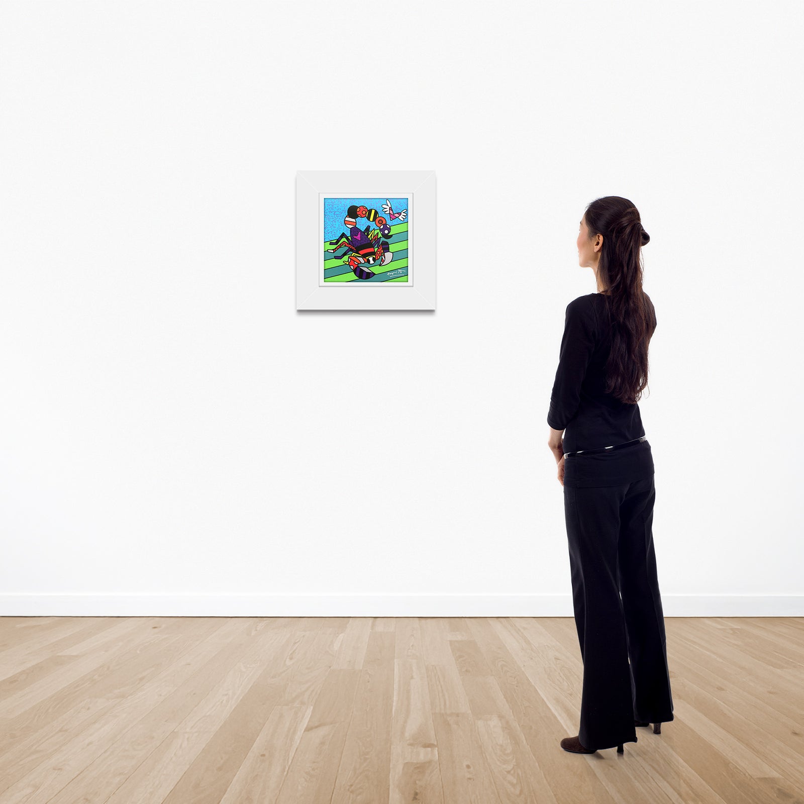 modern pop art scorpio limited edition print  vibrant home decor