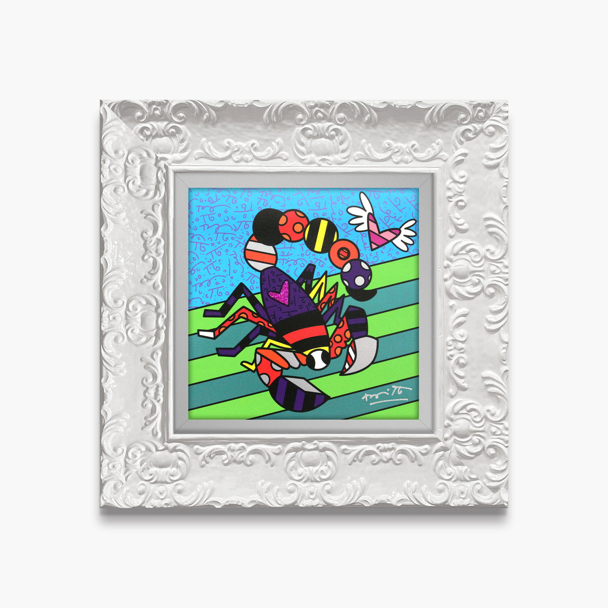 scorpio limited edition print  artistic colorful design collectible