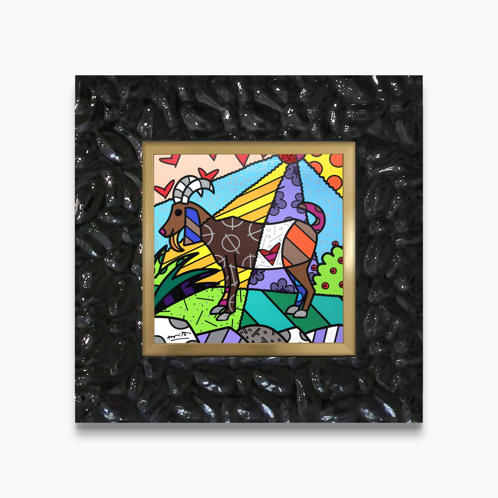 Romero Britto capricorn limited edition print  contemporary pop art piece