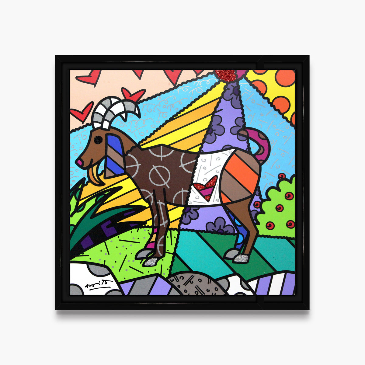 capricorn limited edition print  colorful decorative collectible gift idea