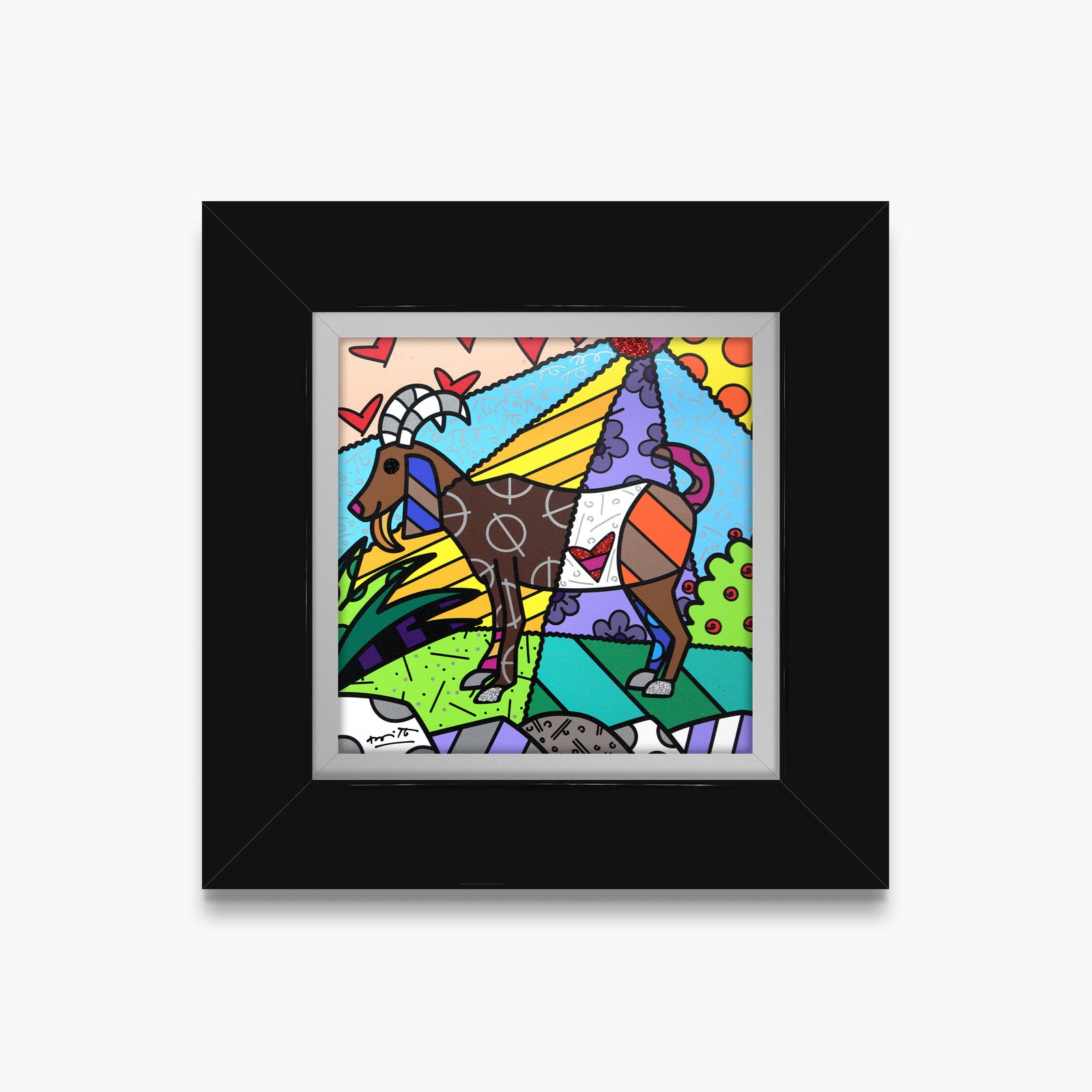 capricorn limited edition print  artistic colorful design collectible