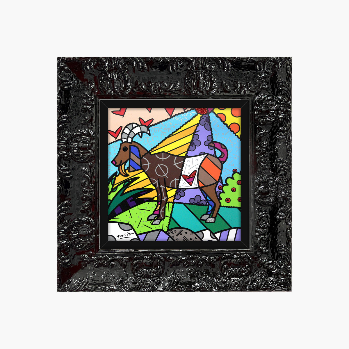 Romero Britto capricorn limited edition print  contemporary pop art piece