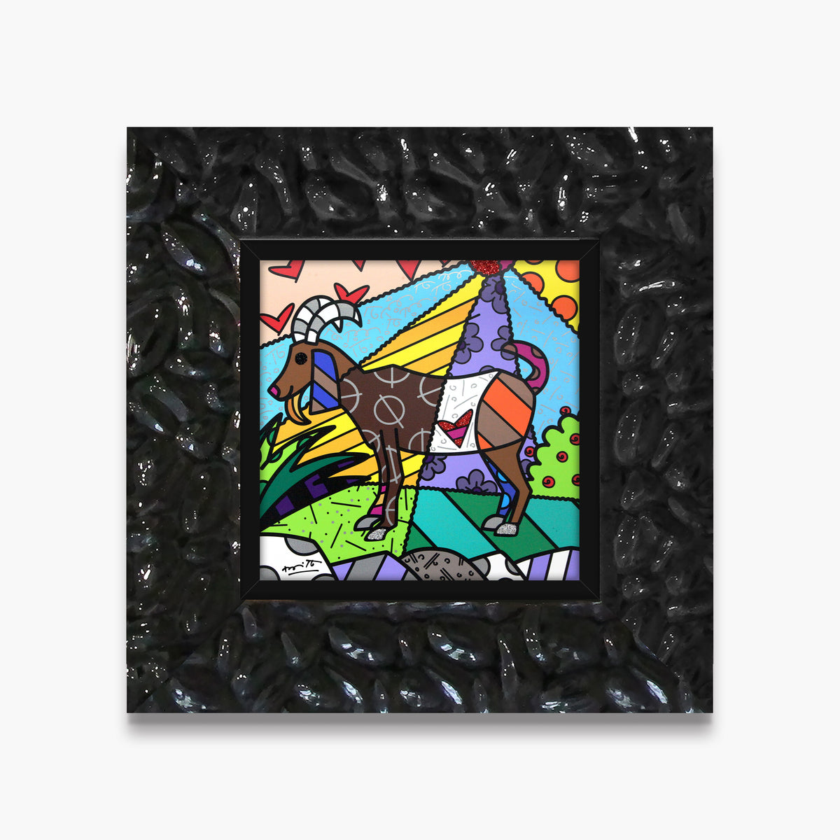 capricorn limited edition print  artistic colorful design collectible