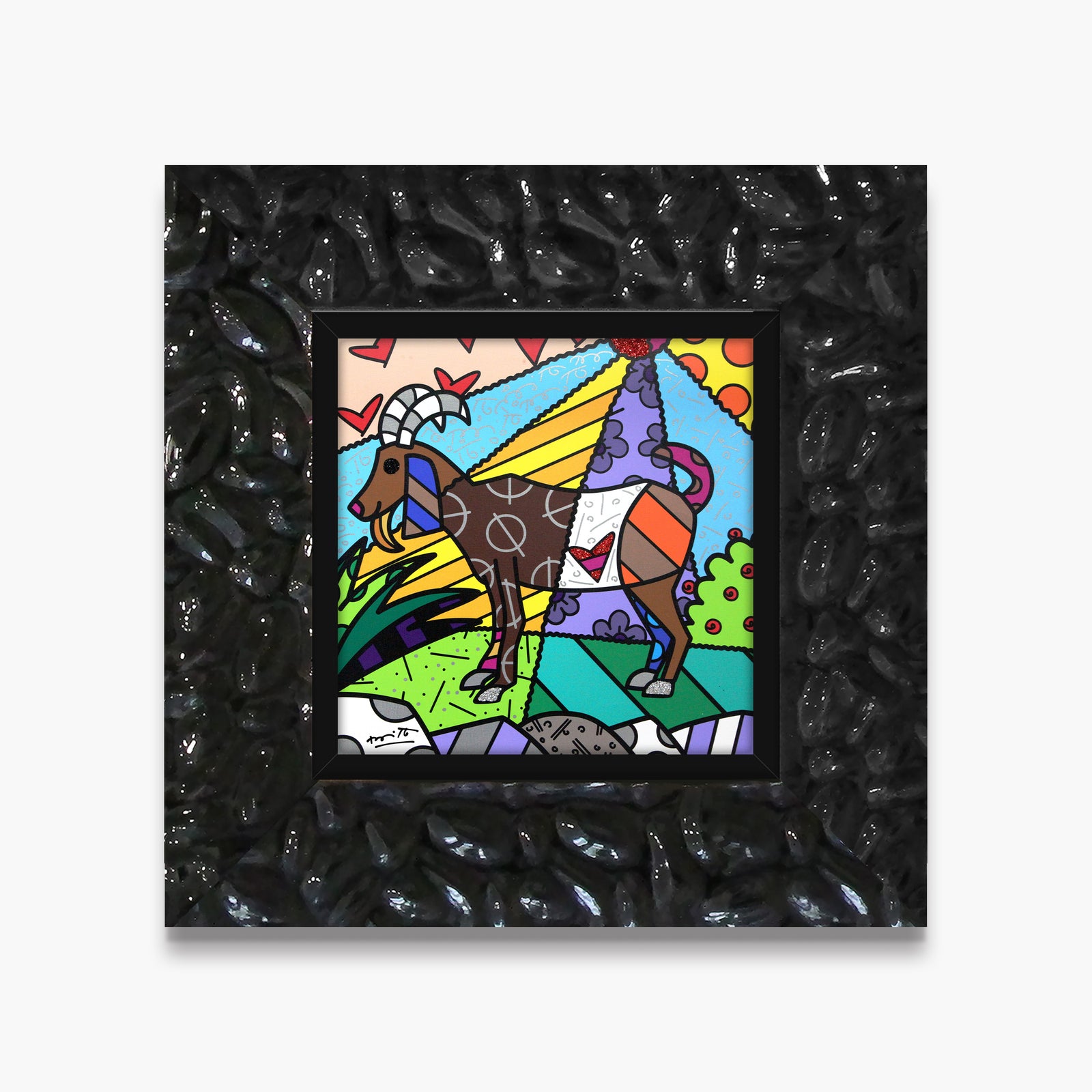 capricorn limited edition print  artistic colorful design collectible