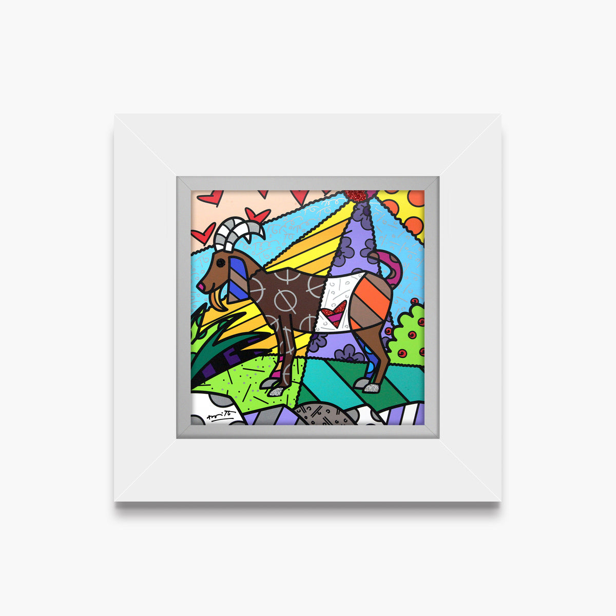 Romero Britto capricorn limited edition print  contemporary pop art piece