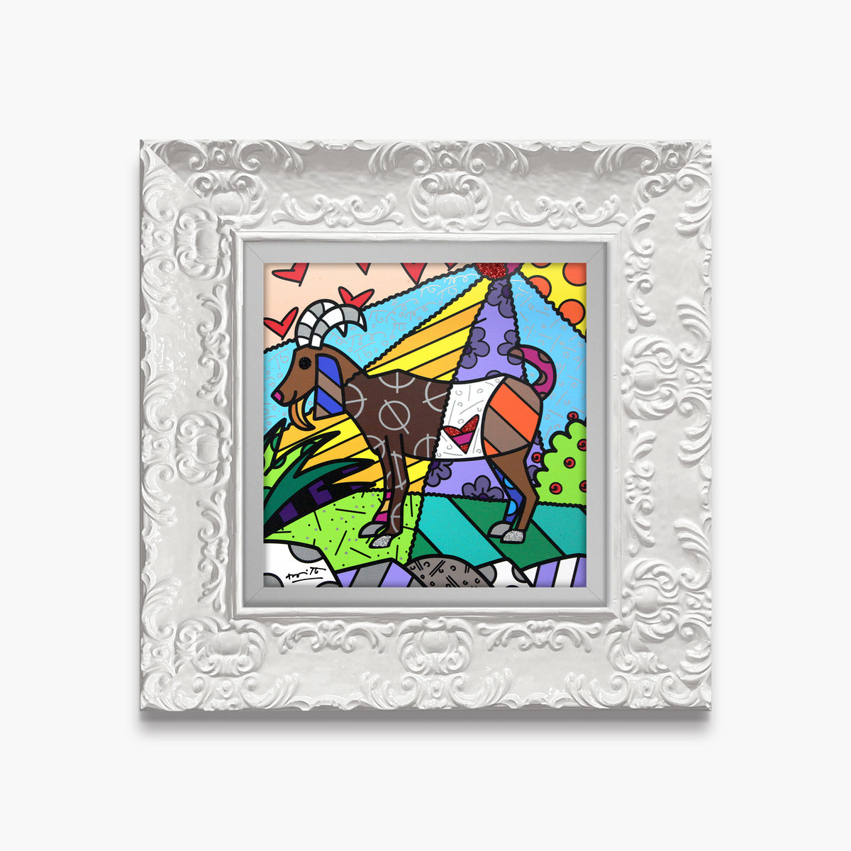 capricorn limited edition print  artistic colorful design collectible