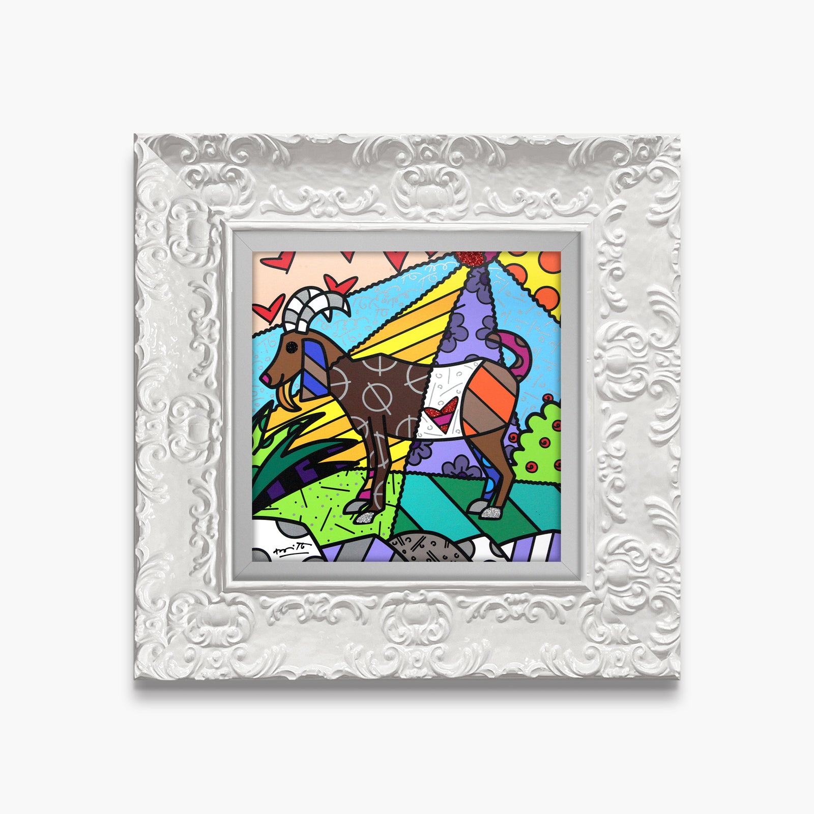 capricorn limited edition print  artistic colorful design collectible