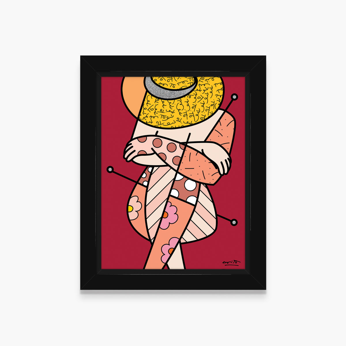 Romero Britto bellezza di capri ii limited  colorful pop art design