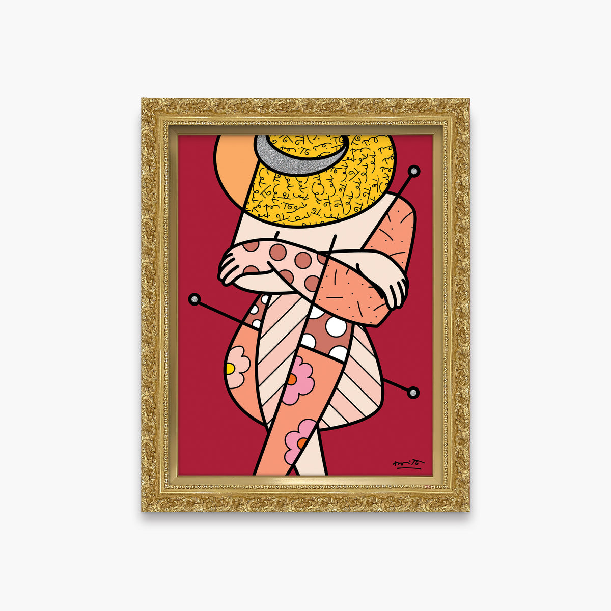Romero Britto bellezza di capri ii limited  contemporary pop art piece