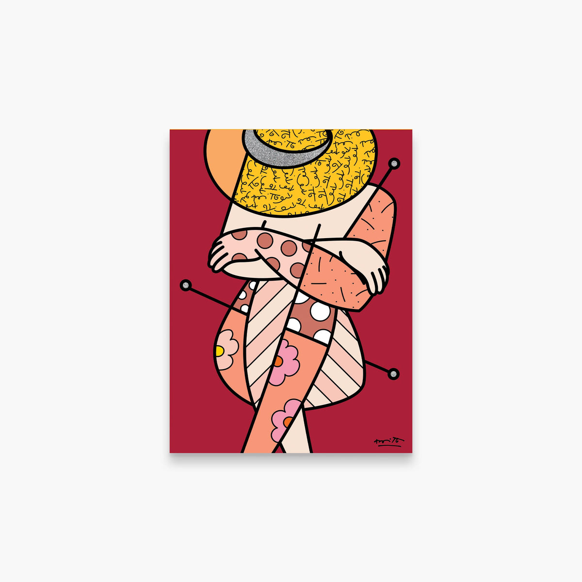 Romero Britto bellezza di capri ii limited  colorful pop art design