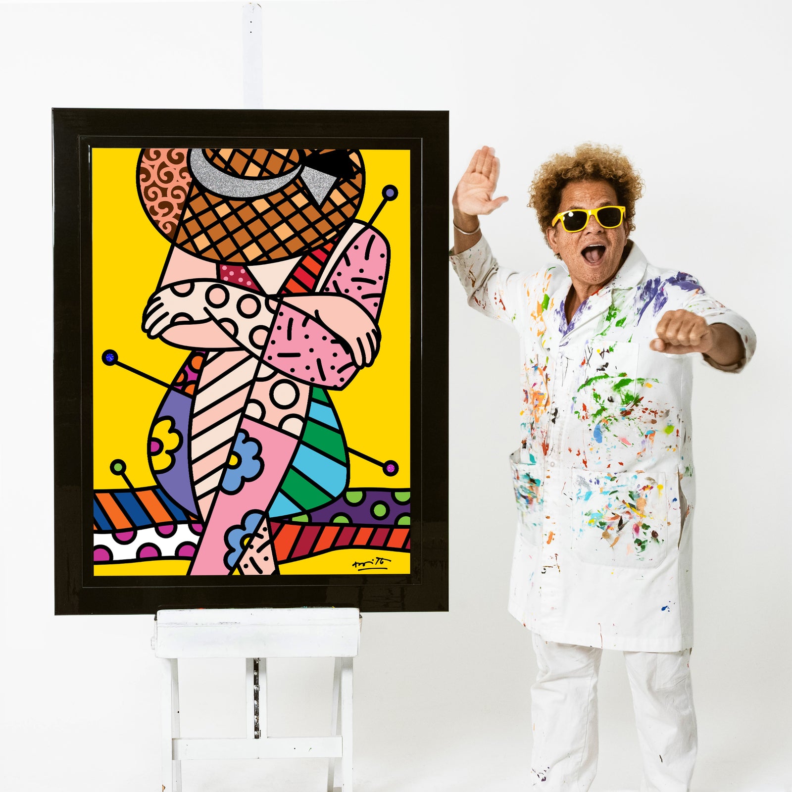 Romero Britto bellezza di capri v limited  colorful pop art design