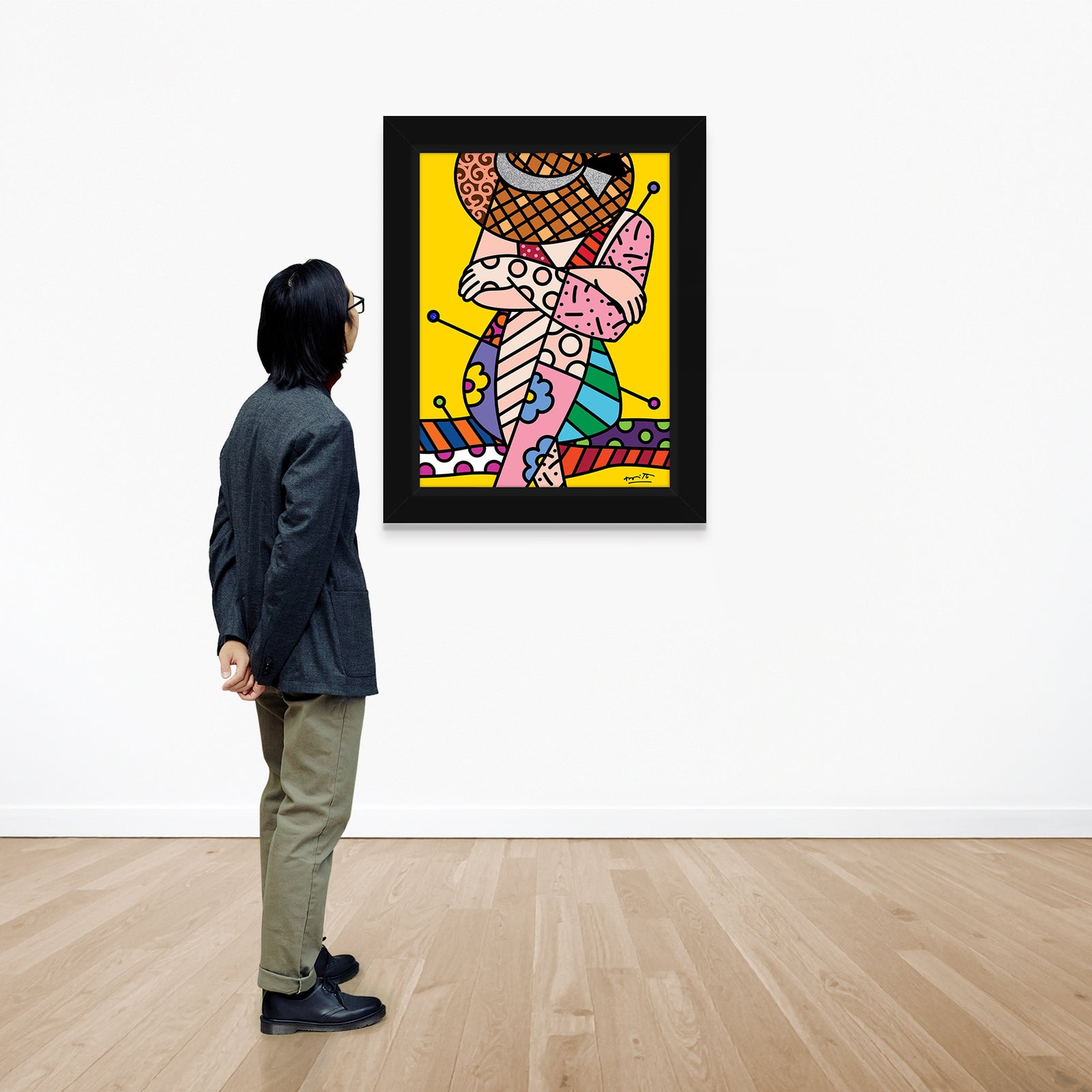 Romero Britto bellezza di capri v limited  colorful pop art design