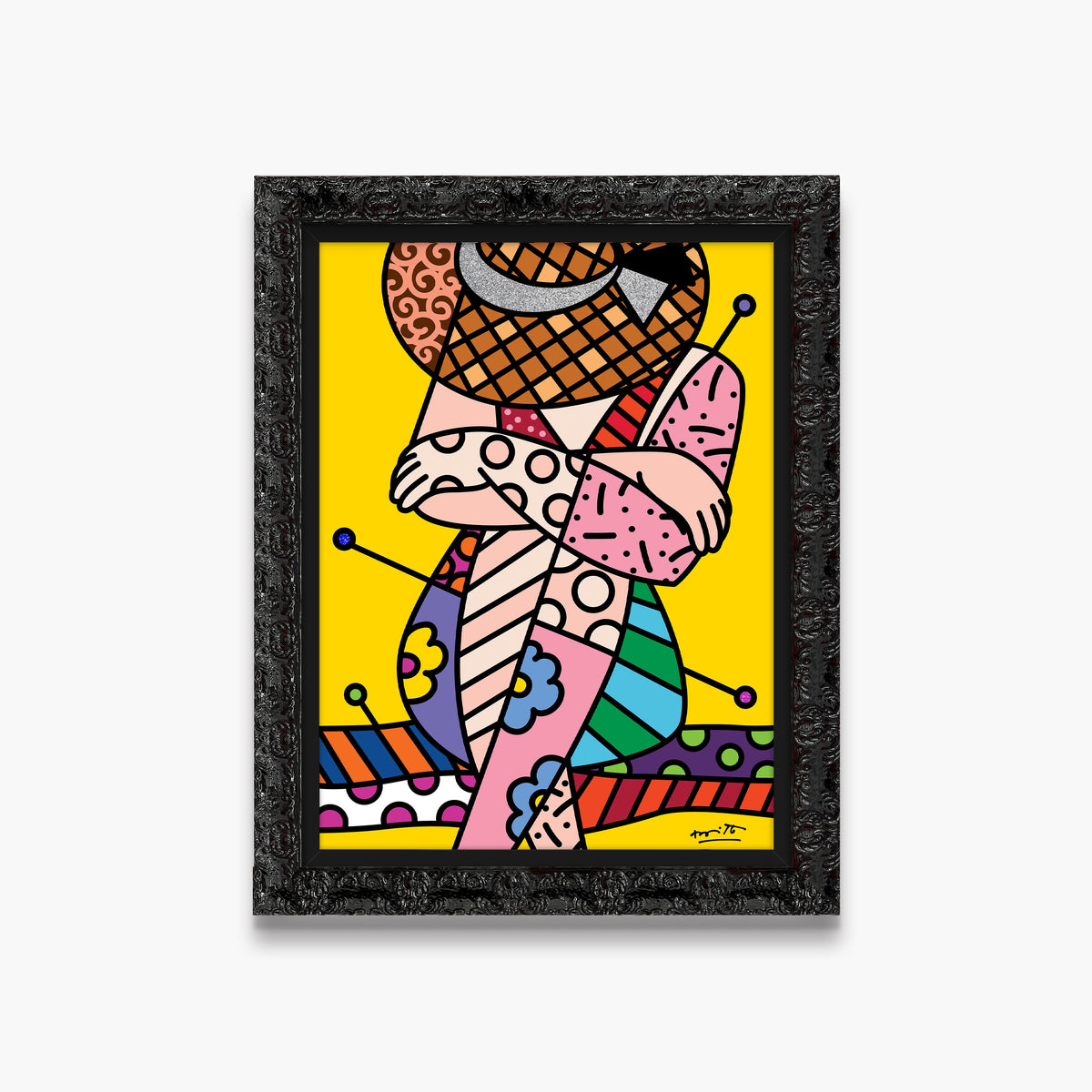 Romero Britto bellezza di capri v limited  contemporary pop art piece