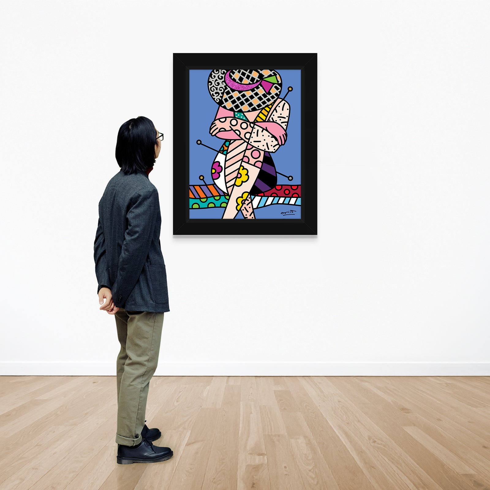Romero Britto belleza di capri vi limited  colorful pop art design