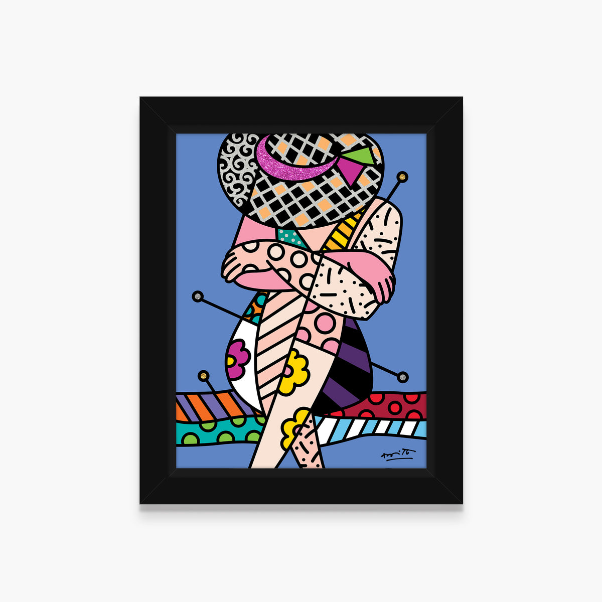 Romero Britto belleza di capri vi limited  colorful pop art design