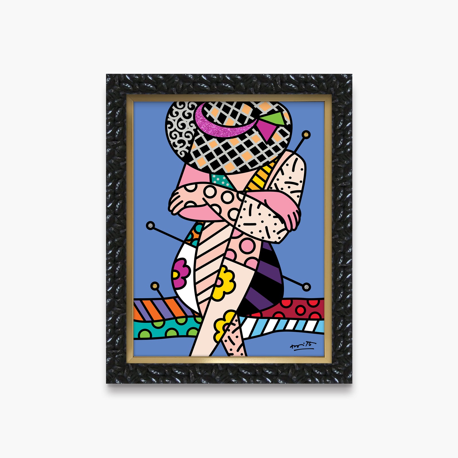 Romero Britto belleza di capri vi limited  contemporary pop art piece
