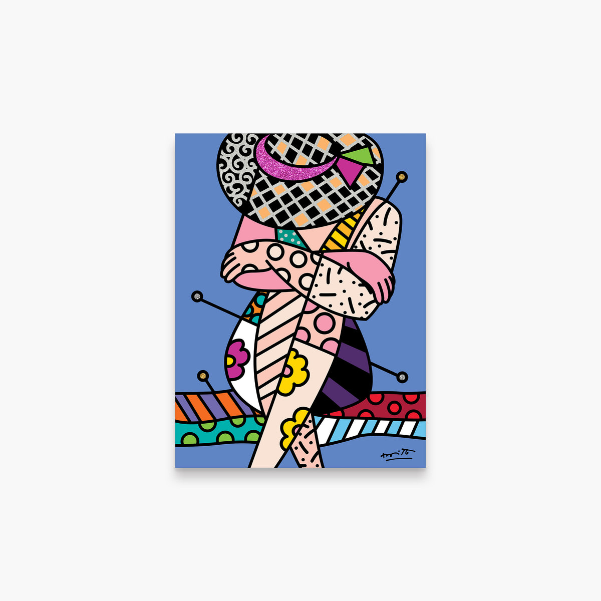 Romero Britto belleza di capri vi limited  colorful pop art design