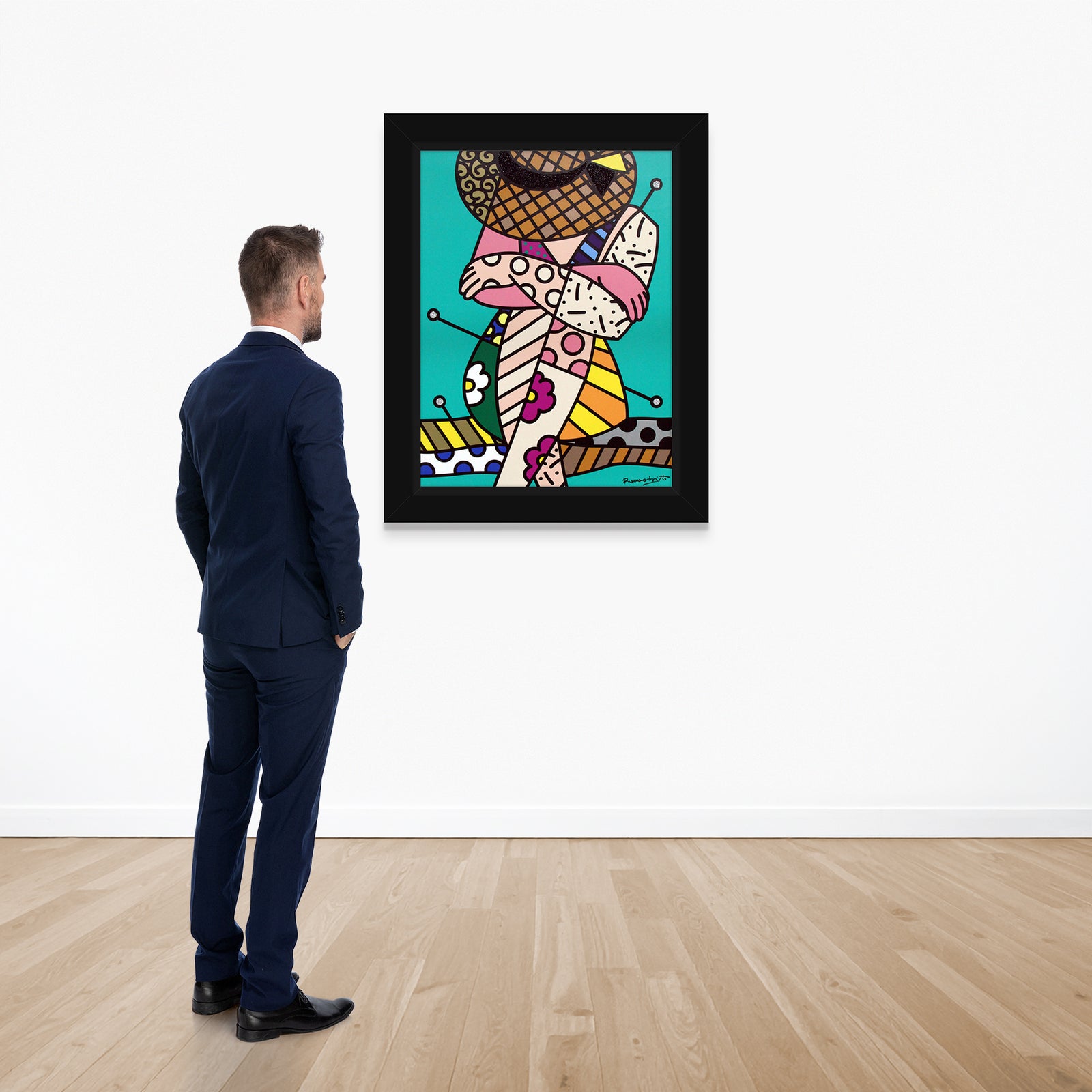 Romero Britto bellezza di capri vii limited  colorful pop art design