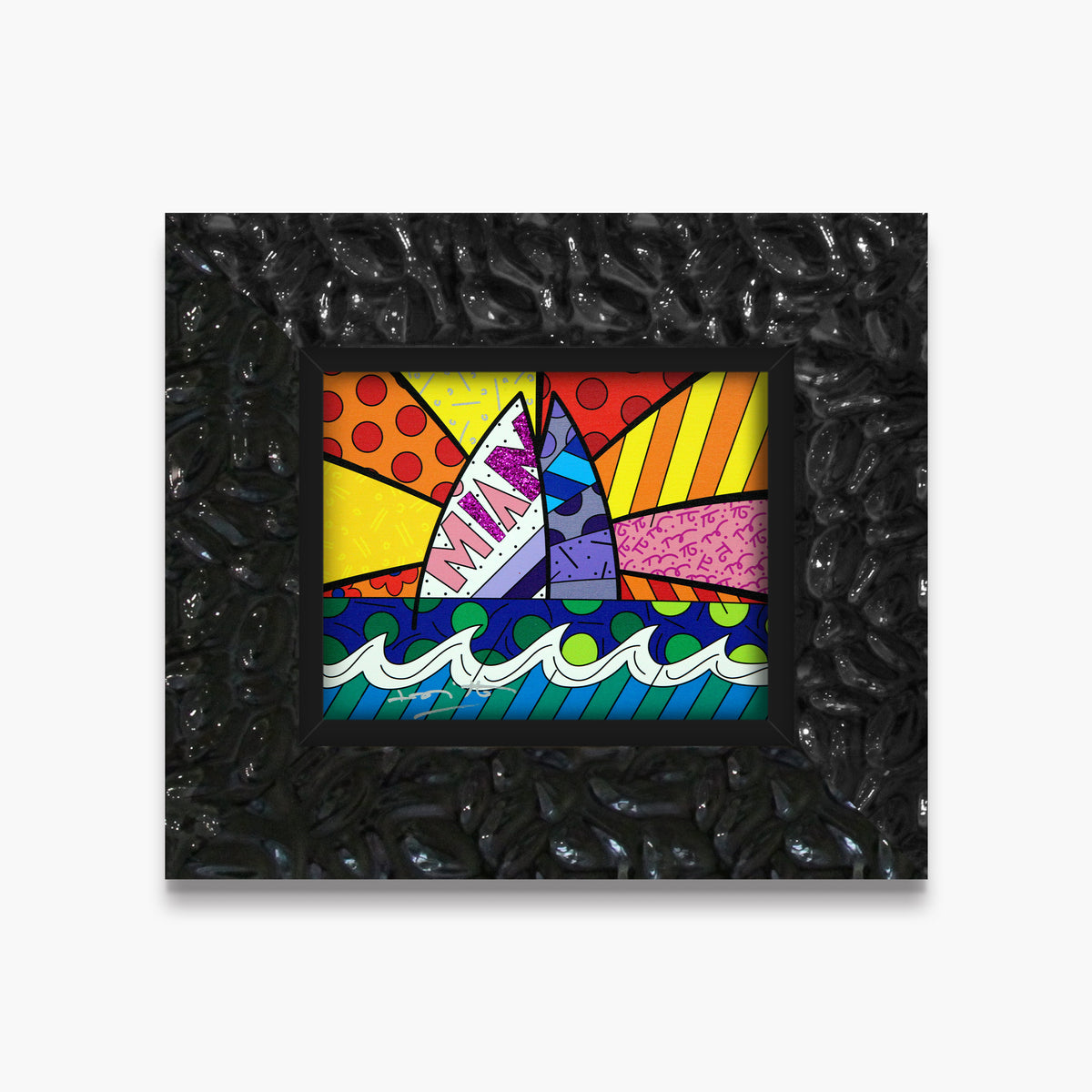 Romero Britto miami limited edition print  contemporary pop art piece