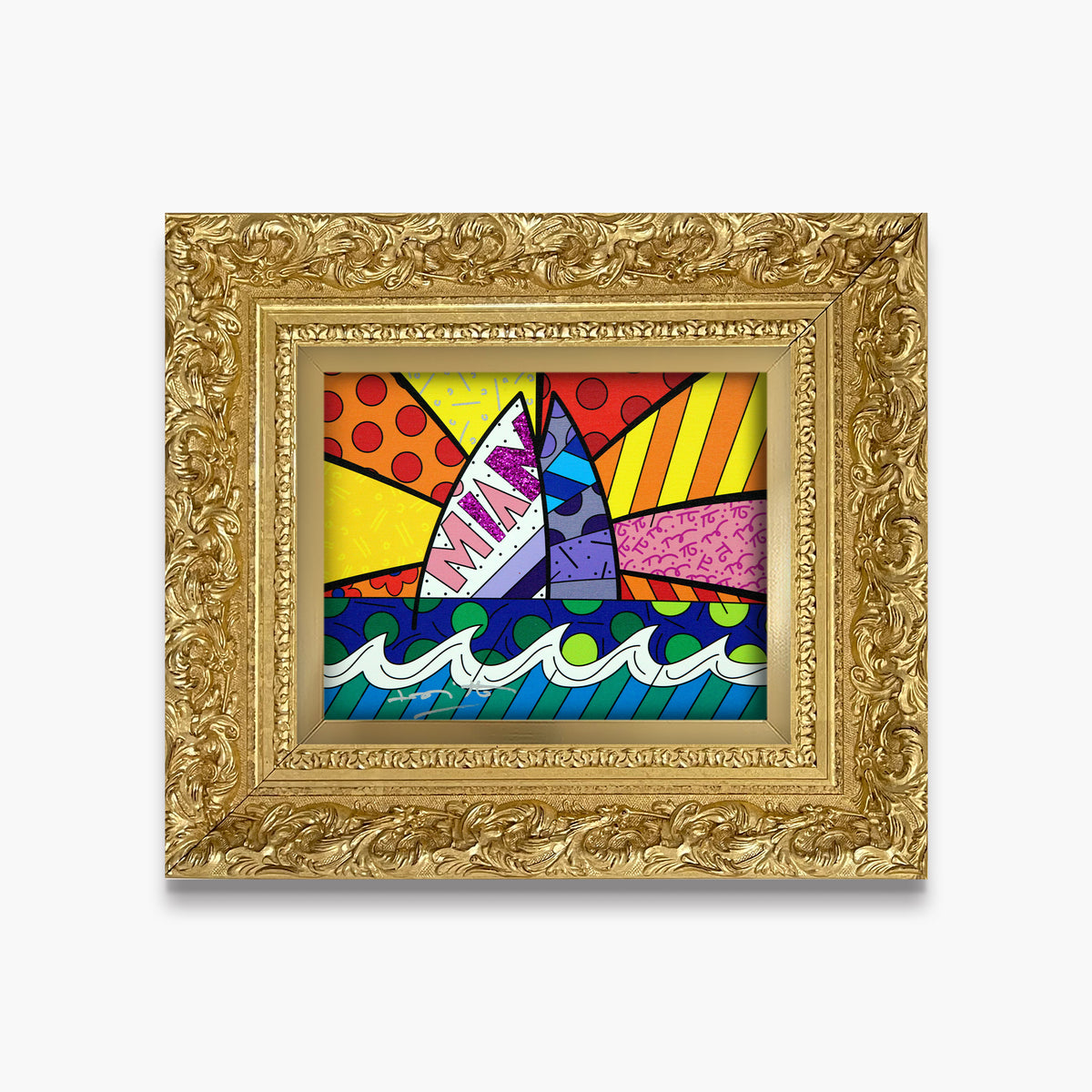 modern pop art miami limited edition print  vibrant home decor