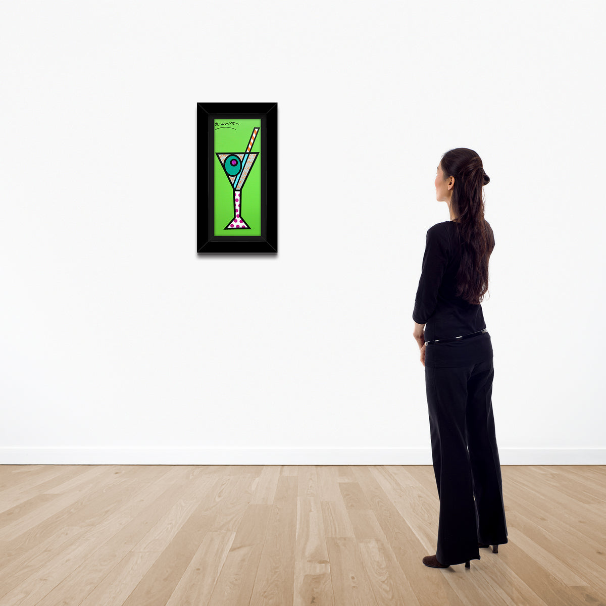 green martini limited edition print  colorful decorative collectible gift idea