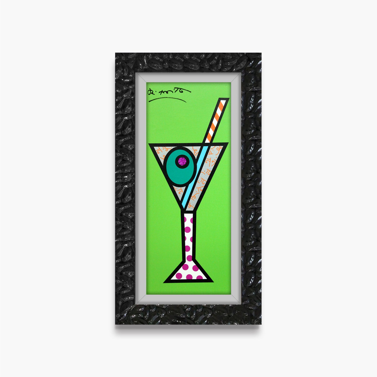 green martini limited edition print  colorful decorative collectible gift idea