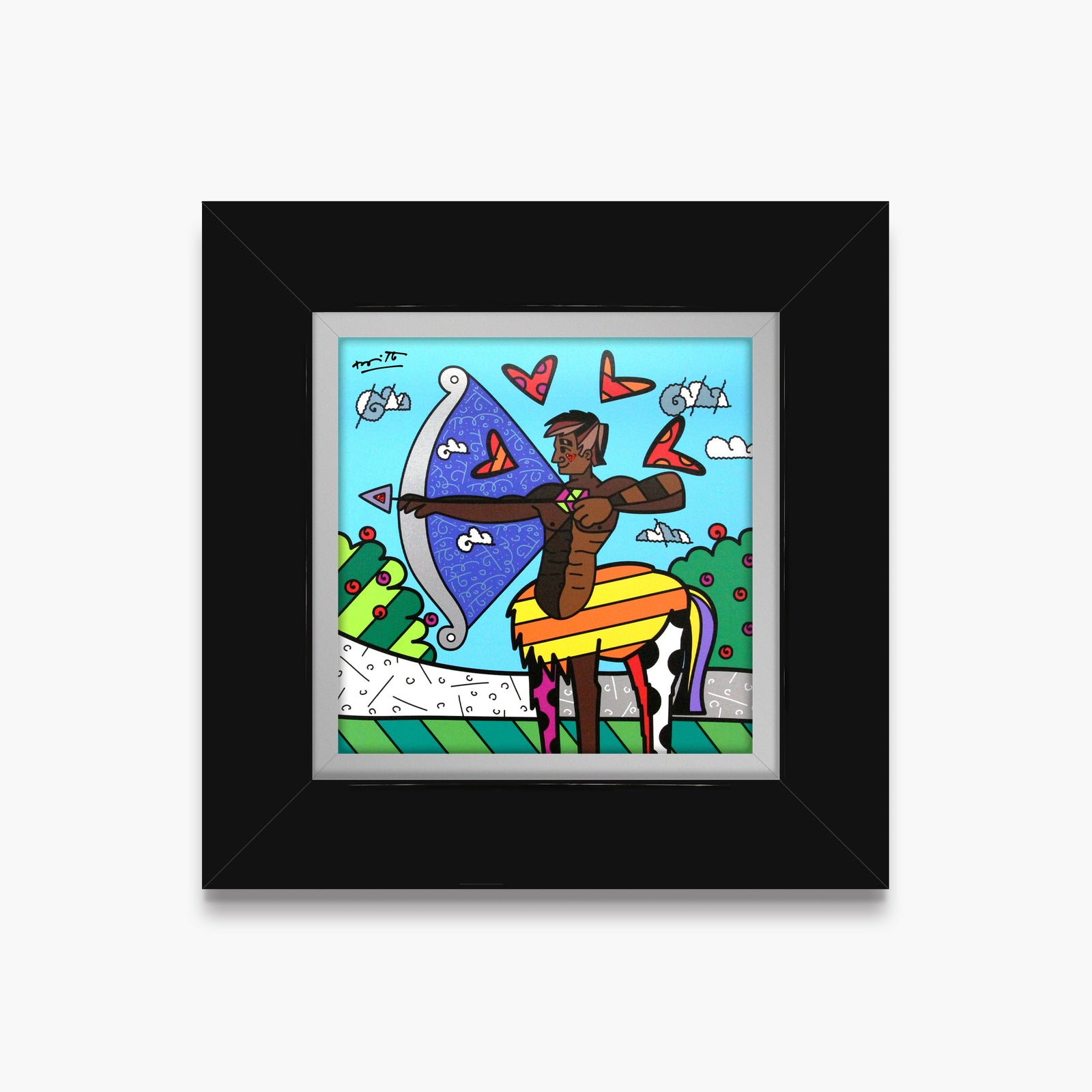 sagittarius limited edition print  artistic colorful design collectible