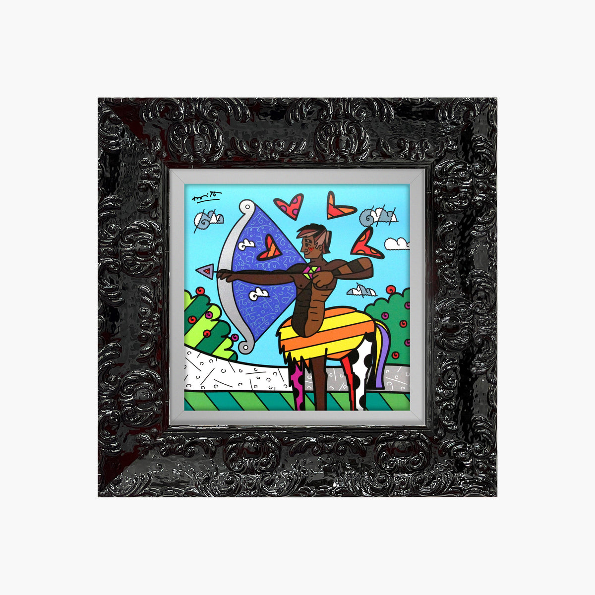 Romero Britto sagittarius limited edition print  colorful pop art design