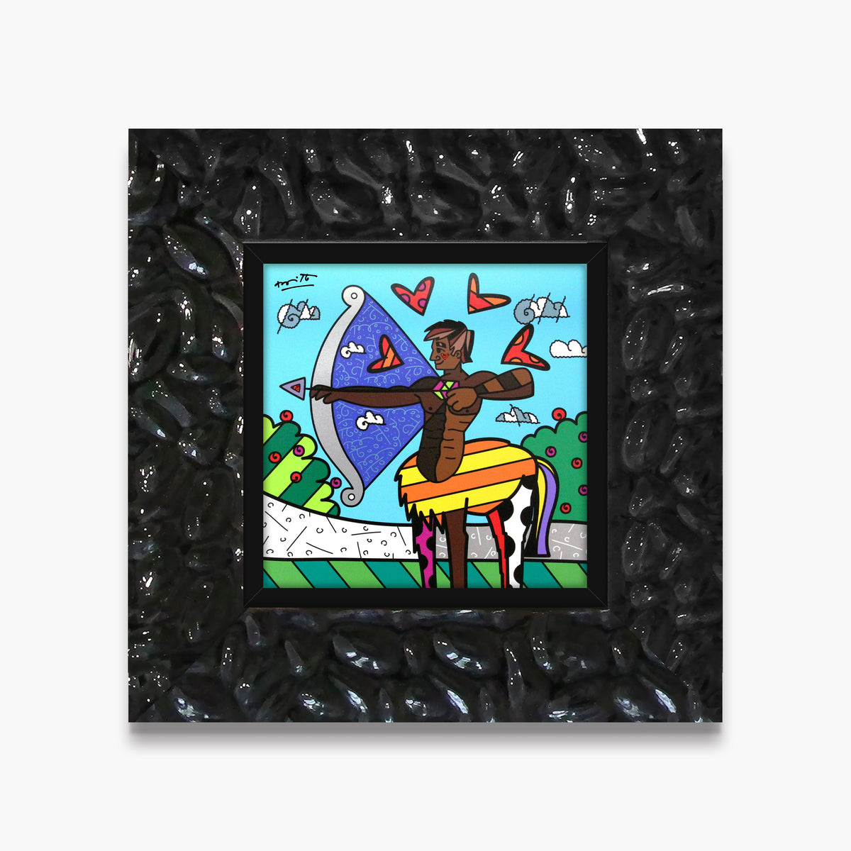 sagittarius limited edition print  artistic colorful design collectible