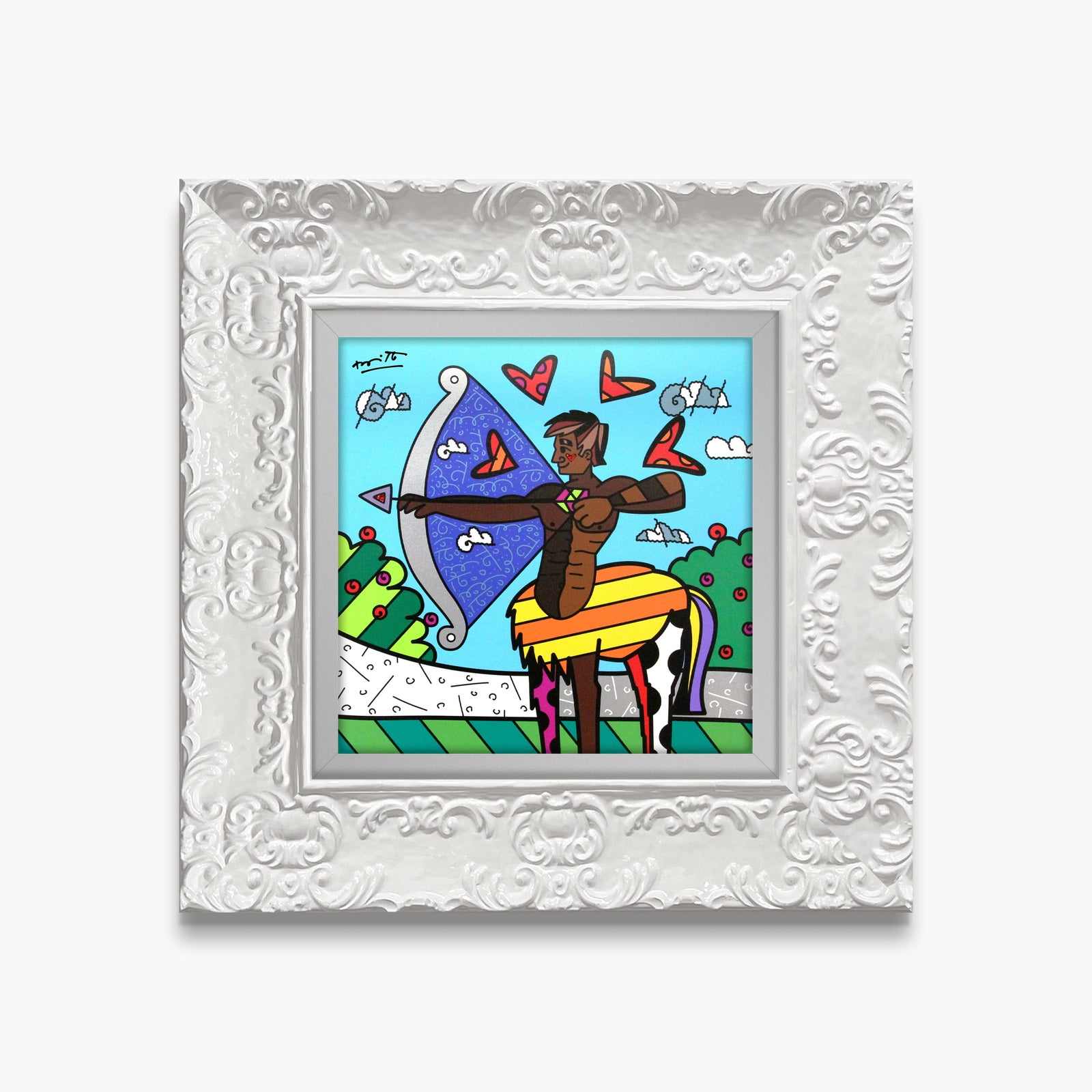 sagittarius limited edition print  artistic colorful design collectible