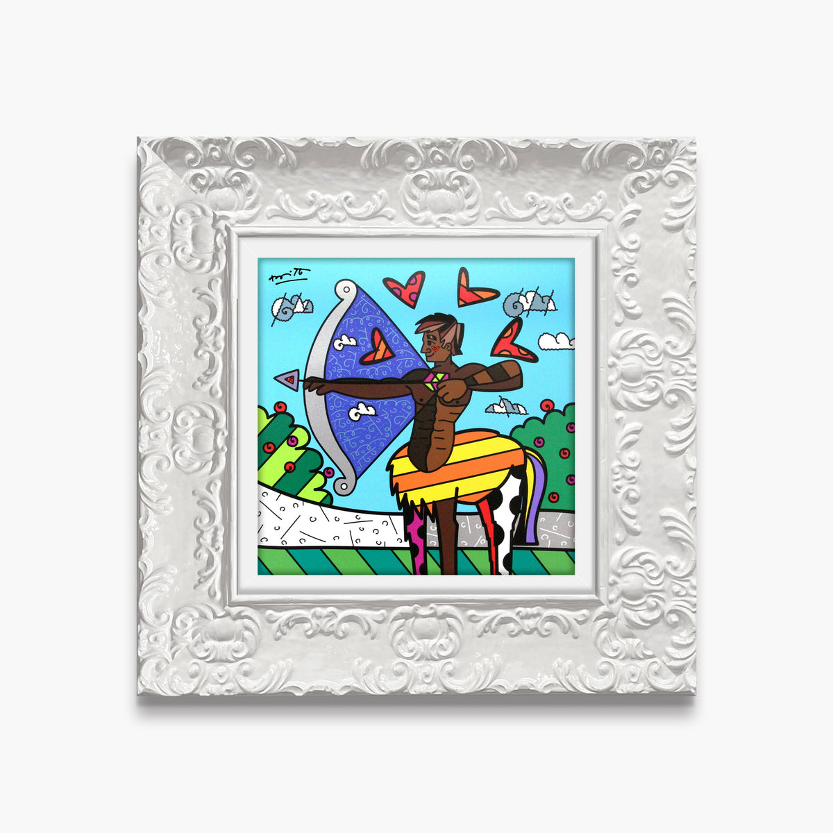 modern pop art sagittarius limited edition print  vibrant home decor