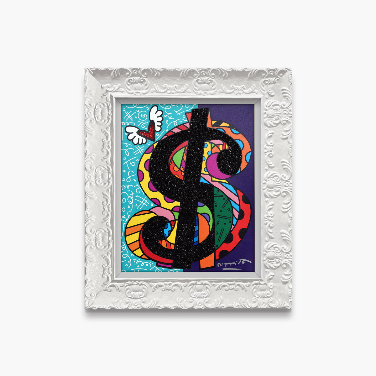 Romero Britto around cream series limited edition  colorful pop art design