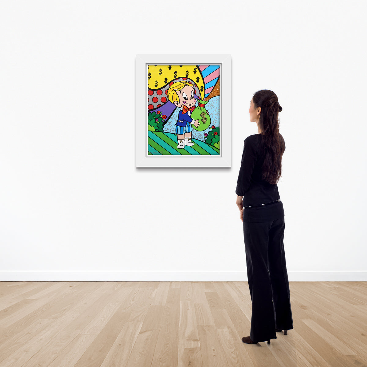 modern pop art richie rich nbcuniversal limited edition  vibrant home decor