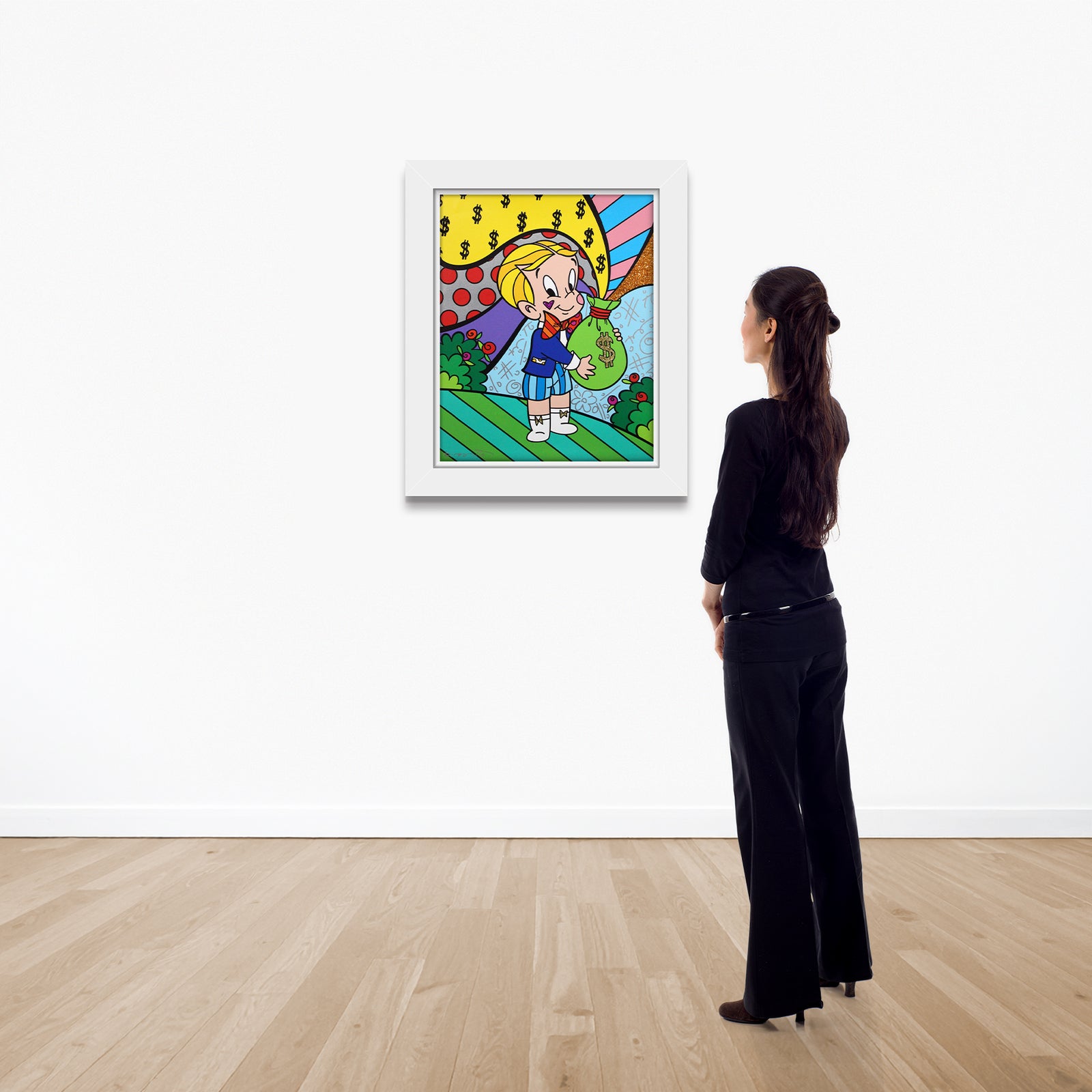 modern pop art richie rich nbcuniversal limited edition  vibrant home decor