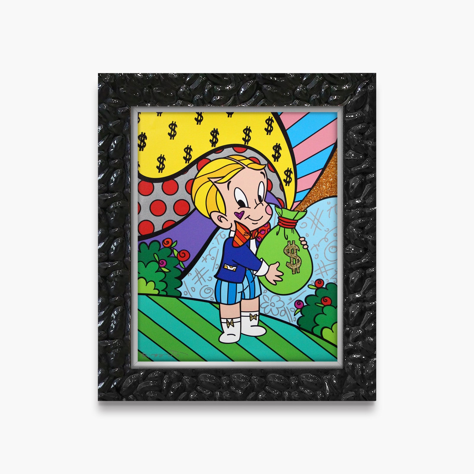 modern pop art richie rich nbcuniversal limited edition  vibrant home decor