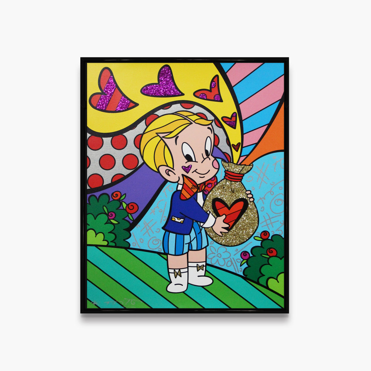 modern pop art richie rich love nbcuniversal limited  vibrant home decor