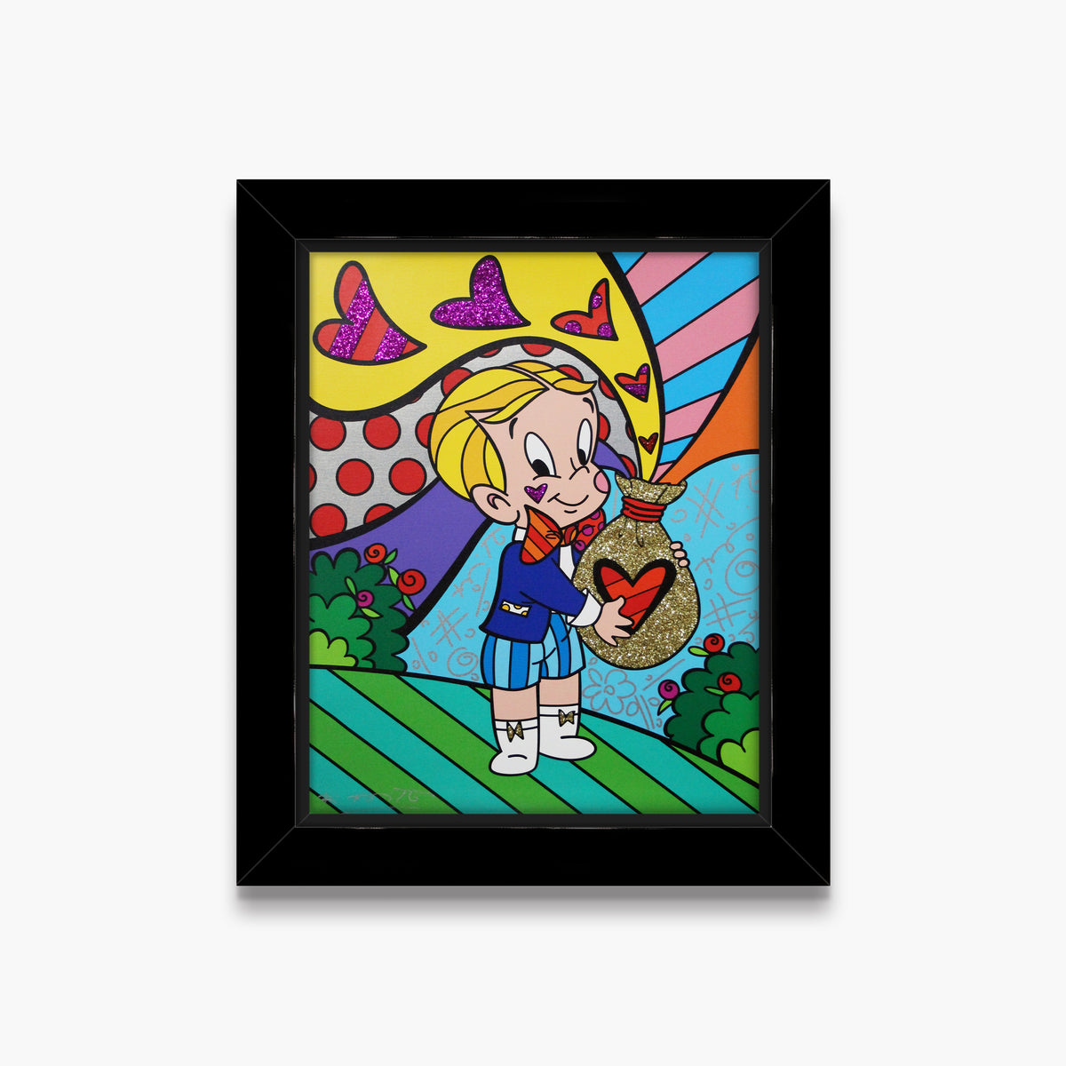Romero Britto richie rich love nbcuniversal limited  colorful pop art design