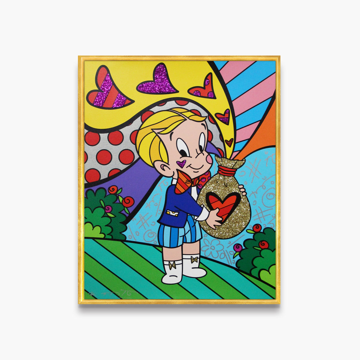 Romero Britto richie rich love nbcuniversal limited  colorful pop art design