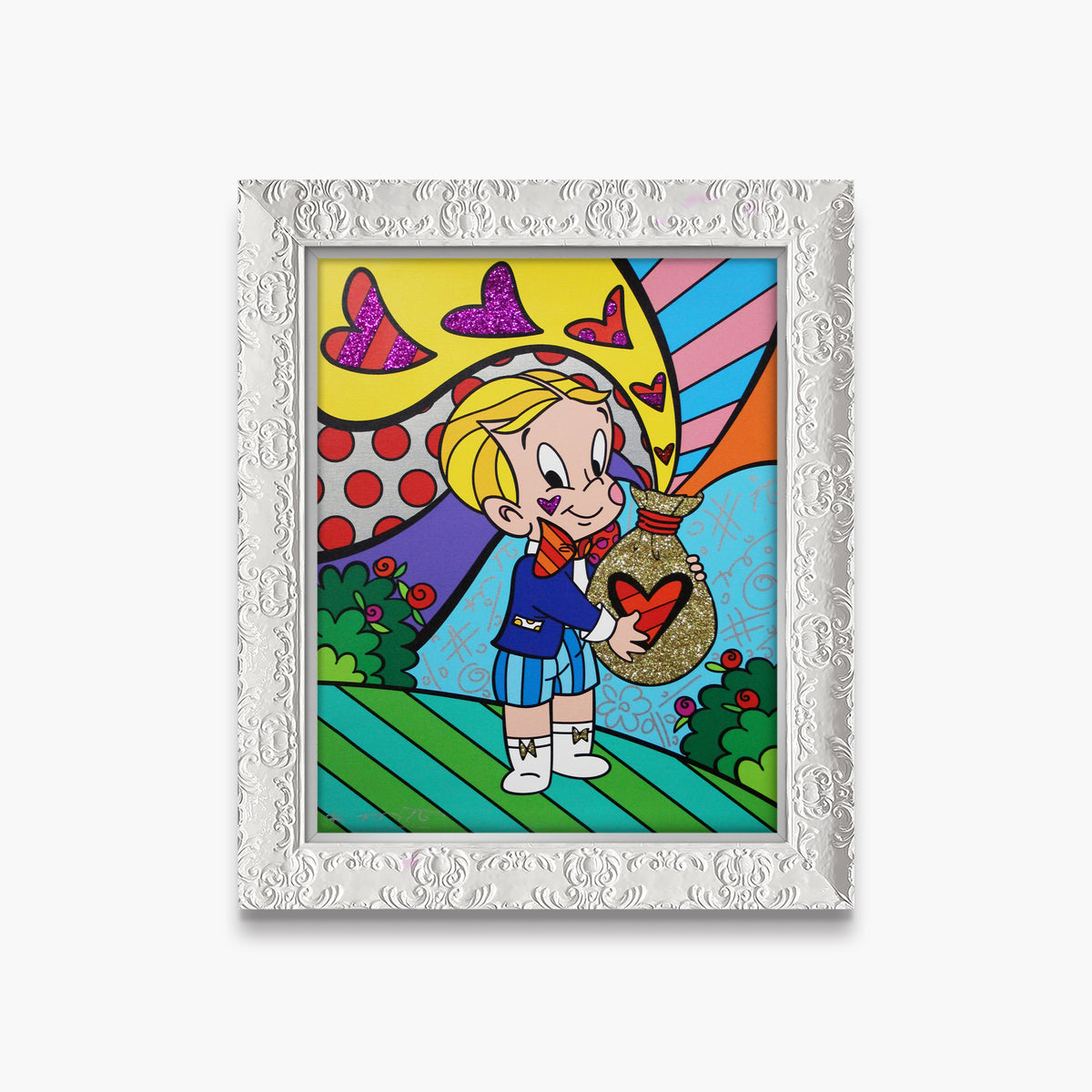 modern pop art richie rich love nbcuniversal limited  vibrant home decor